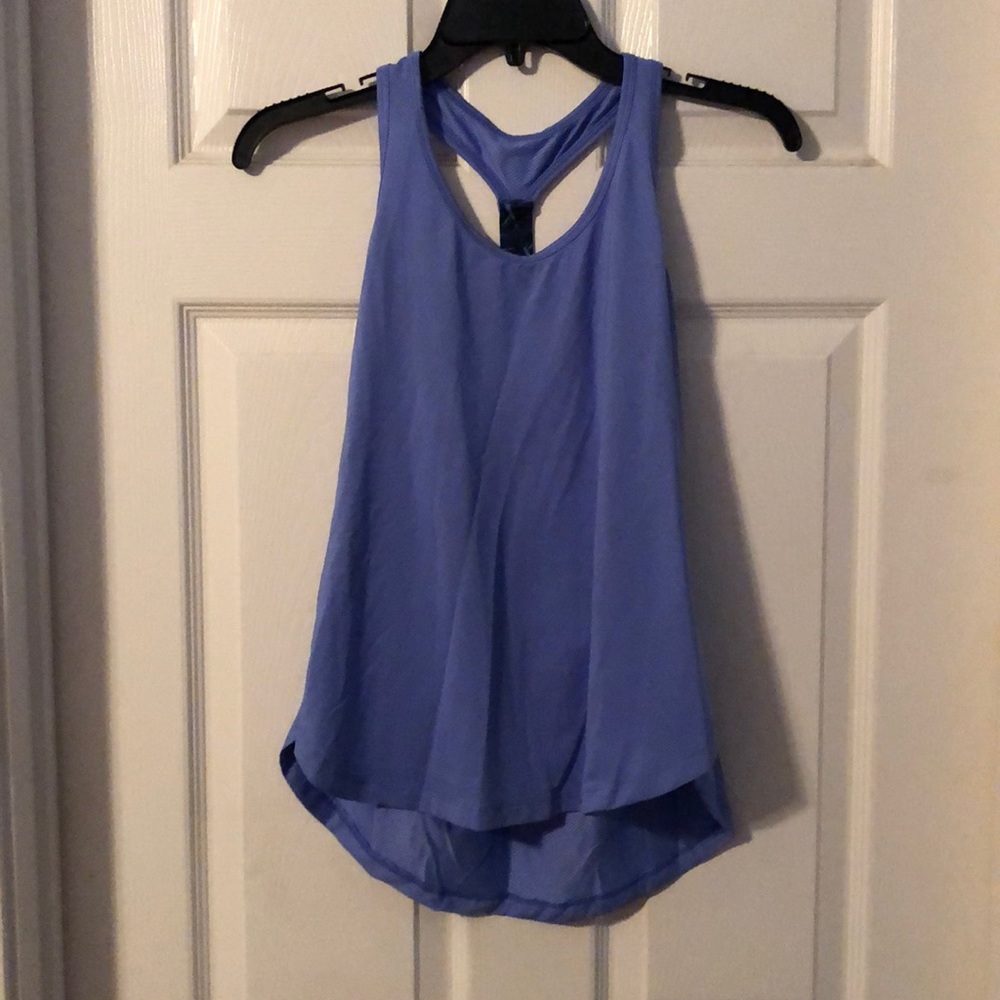 Blue activewear tank top